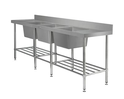 Simply Stainless Three Tier Trolley SS15 (Weight Capacity 120kg)