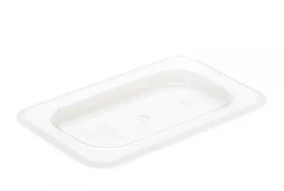 1/9 Size Polycarbonate Food Pan Cover Clear