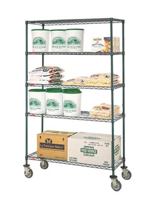 Metro Super Erecta PRO Polymer Mat Shelving - 5 Tier (24" x 72" - 5 Mat Style Shelves)