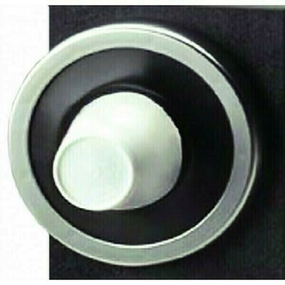 C2410CBKFSM San Jamar Ez-Fit One-Size-Fits-All Counter Mount Cup Dispenser supplied with 4 pre-cut gaskets to suit 73mm - 121mm cup rim diameter