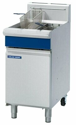 Blue Seal GT46 Vee Ray Twin Pan Gas Fryer – 13L ea, Mechanical Controls, 2 baskets