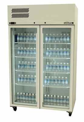 Williams Pearl Two Door White Upright Display Refrigerator - HP2GW