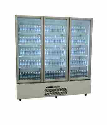Williams Quartz Star Three Glass Door White Upright Refrigerator