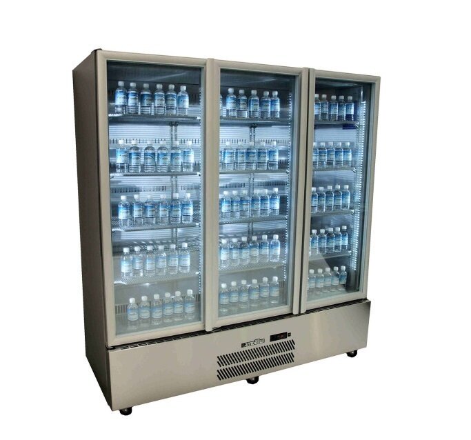 Williams Quartz Star Three Glass Door S/S Upright Refrigerator