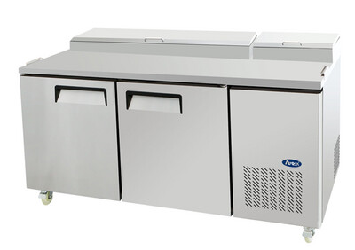 Atosa MPF8202 - Double Door Pizza Prep Table Refrigerator