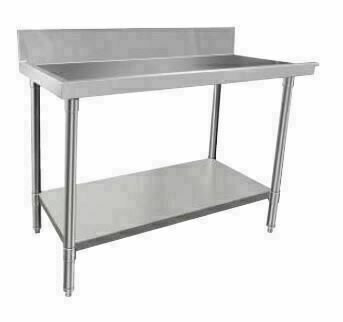 Simco WST6060L/R - Stainless Steel Dishwasher Bench Outlet W600xD600xH900