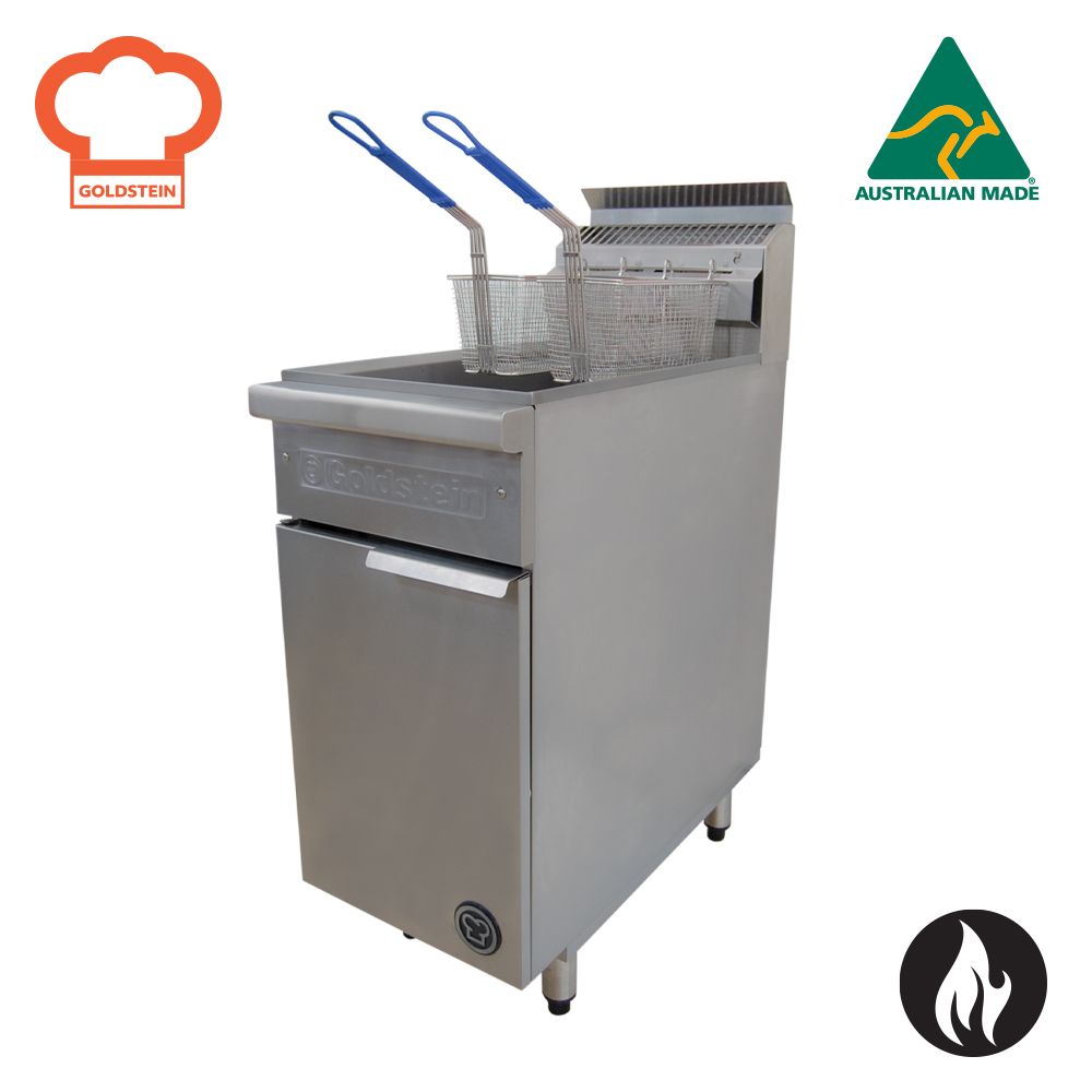 Goldstein VFG1L 800 Series Single V-Pan 20L Double Basket Gas Fryer