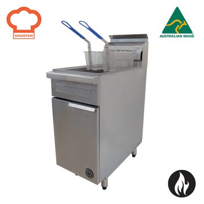 Goldstein VFG1L 800 Series Single V-Pan 20L Double Basket Gas Fryer
