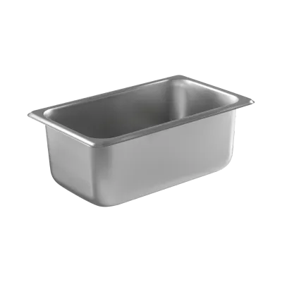 1/4 Size Steam Pan Stainless Steel 100mm