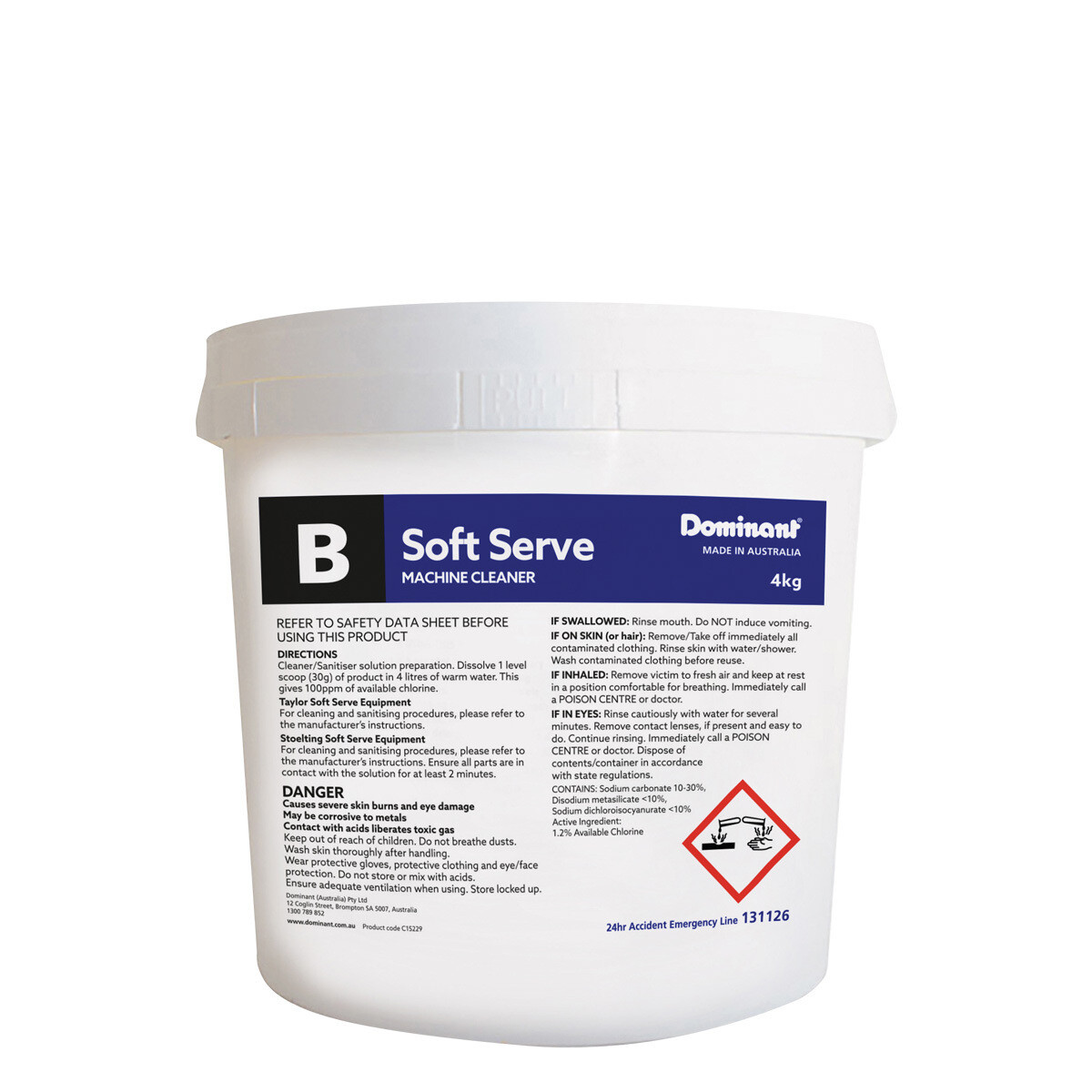 Dominant 4KG Soft Service Machine Cleaner