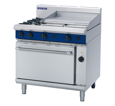 Blue Seal GE56B Gas Range Electric Convection Oven – 6 Burner 2/1 GN