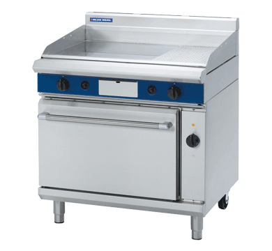 Blue Seal GPE56 Gas Griddle Electric Convection Oven Range – 2/1 GN (std plate PGH920)