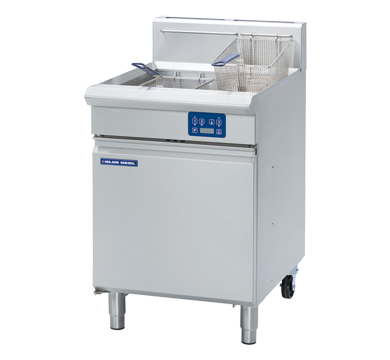 Blue Seal GT60E Vee Ray Single Pan Gas Fryer – 31L, Digital Electronic Controls, 3 baskets