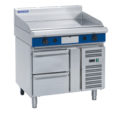 Blue Seal GP516-RB Gas Griddle – Refrigerated Base, 2x1/1 GN Drawers (std plate PGH920)