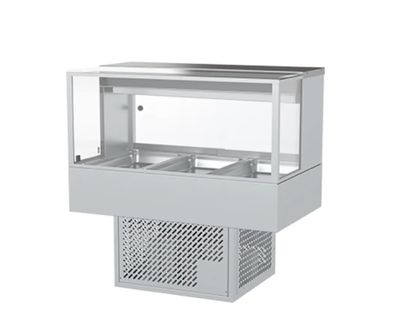Woodson 3 Module Square Cold Food Display (2 Rows 3 Bays)