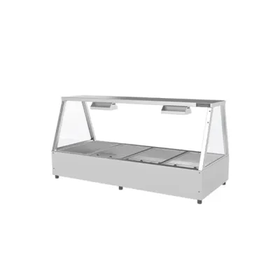 Woodson 4 Module Self Serve Hot Food Display (2 Rows 4 Bays)
