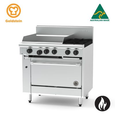 Goldstein PF24G228-X 800 X-Series 800mm 2 Burner &amp; Griddle Oven Range