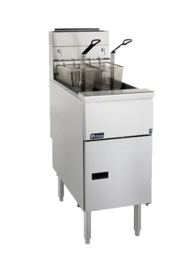 Pitco SG14TS Millvolt Split Pan 11L Double Basket Gas Fryer