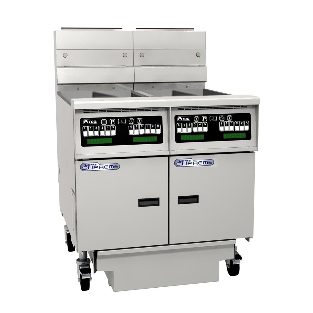 Pitco SE14T-C/FD/FF Solstice Split Pan 2 Bank 11L Computer Control Electric Fryer