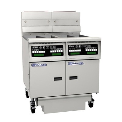Pitco SE14T-C/FD/FF Solstice Split Pan 2 Bank 11L Computer Control Electric Fryer