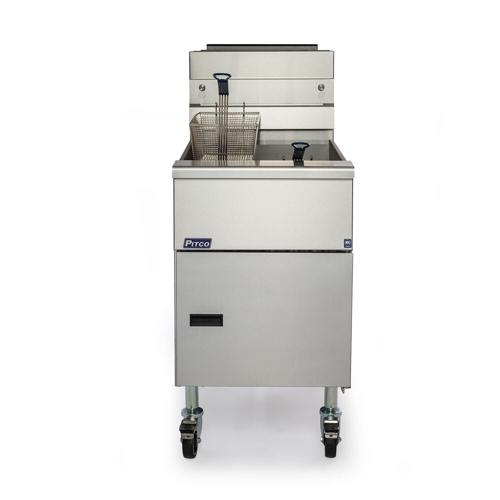 Pitco SE18-FR Solstice 3 Basket 38L Solid State Control Electric Filter Ready Fryer