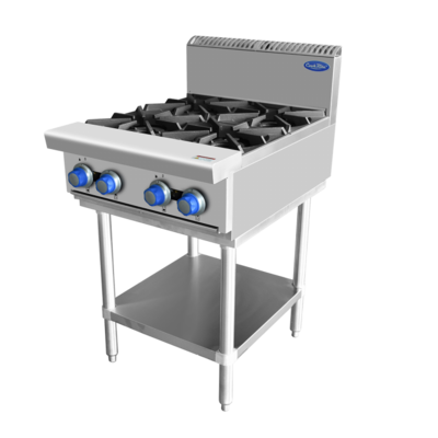 CookRite AT80G4B-F - 4 Burner Cook Top (Floor Model) - NG