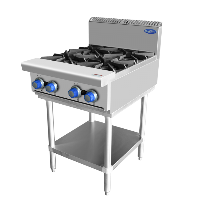 CookRite AT80G4B-F - 4 Burner Cook Top (Floor Model) - LPG