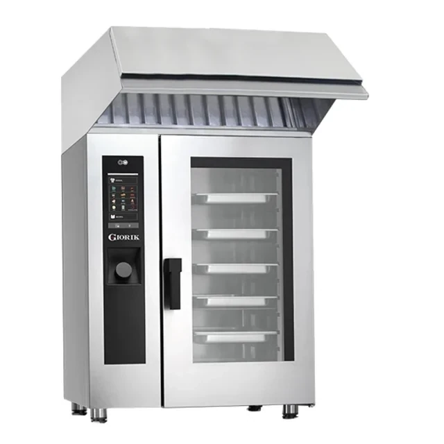 Giorik Steambox Evolution Boiler Electric Combi Oven &amp; Ventless Hood with Reverse Osmosis System - 10 x 1/1GN