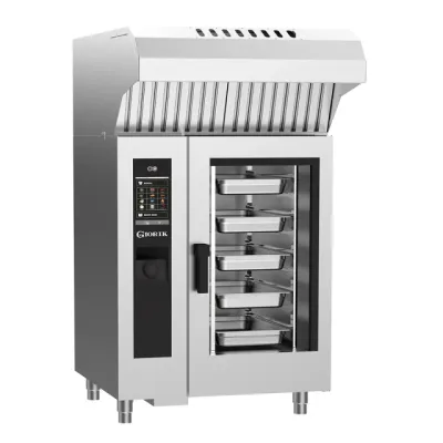 Giorik Steambox Evolution Boiler Electric Combi Oven &amp; Ventless Hood with Standard Filter - 10 x 1/1GN
