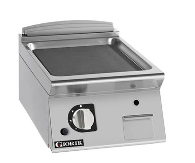 Giorik 900 Series 400mm wide Smooth Mild Steel Electric Frytop on Open Base