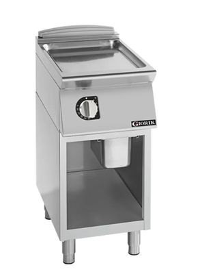 Giorik 700 Series 400mm wide Smooth Satin Chrome Electric Frytop