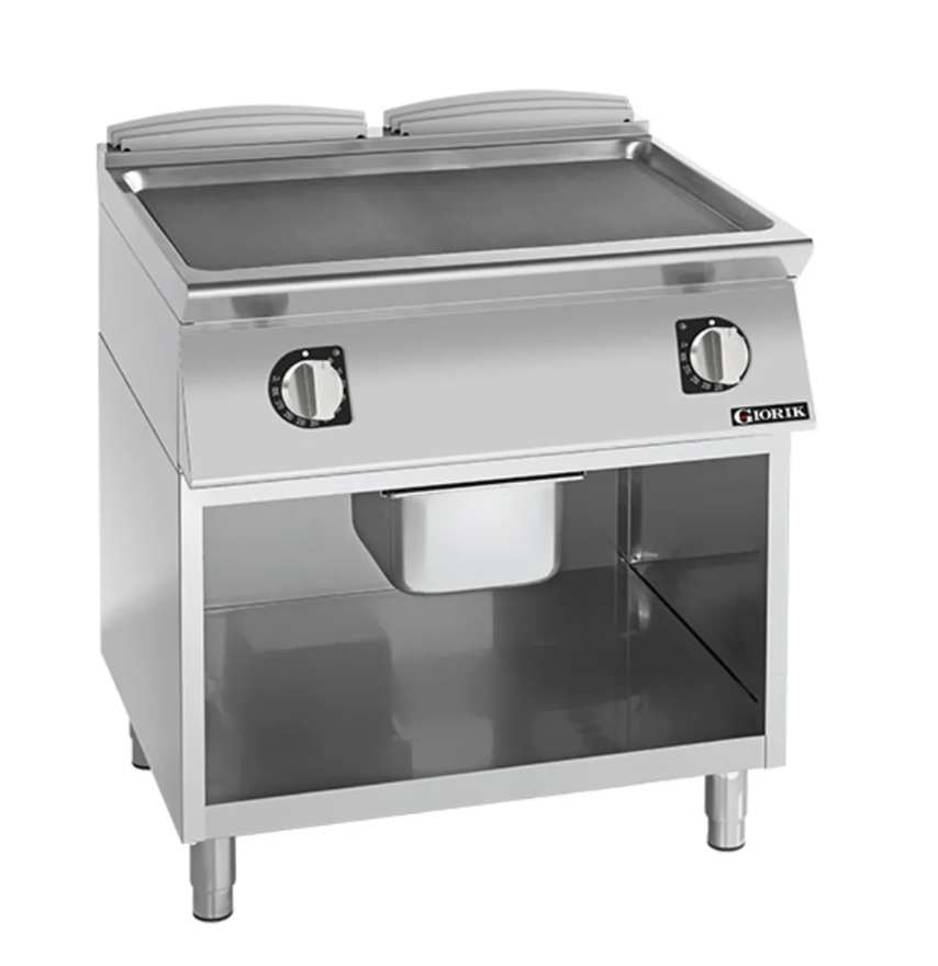 Giorik 700 Series 800mm wide Smooth Mild Steel Electric Frytop
