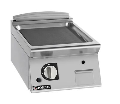 Giorik 700 Series 400mm wide Smooth Mild Steel Electric Frytop on Open Base