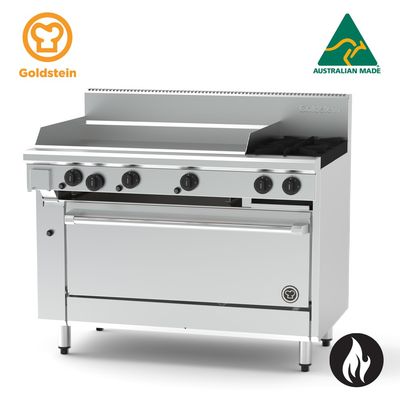 Goldstein PF36G240-X 800 X-Series 1005mm 2 Burner &amp; Griddle Oven Range