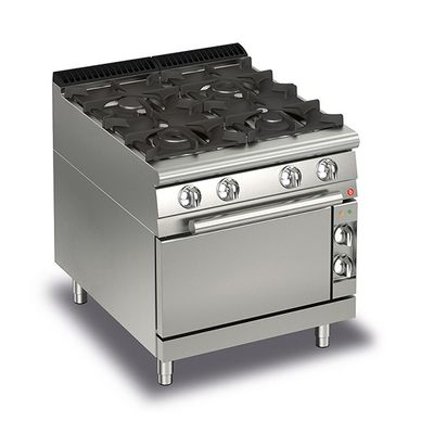 Baron 4 Burner Gas Cook Top On Gas Oven