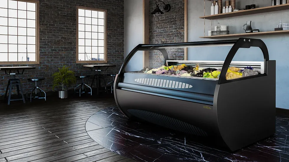 Sevel Troy Sport 18 Tub Gelato Display Unit