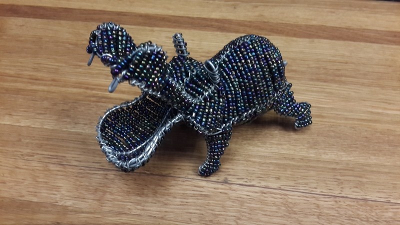 Beaded Hippo