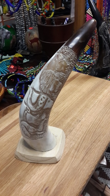 Cow Horn Carving