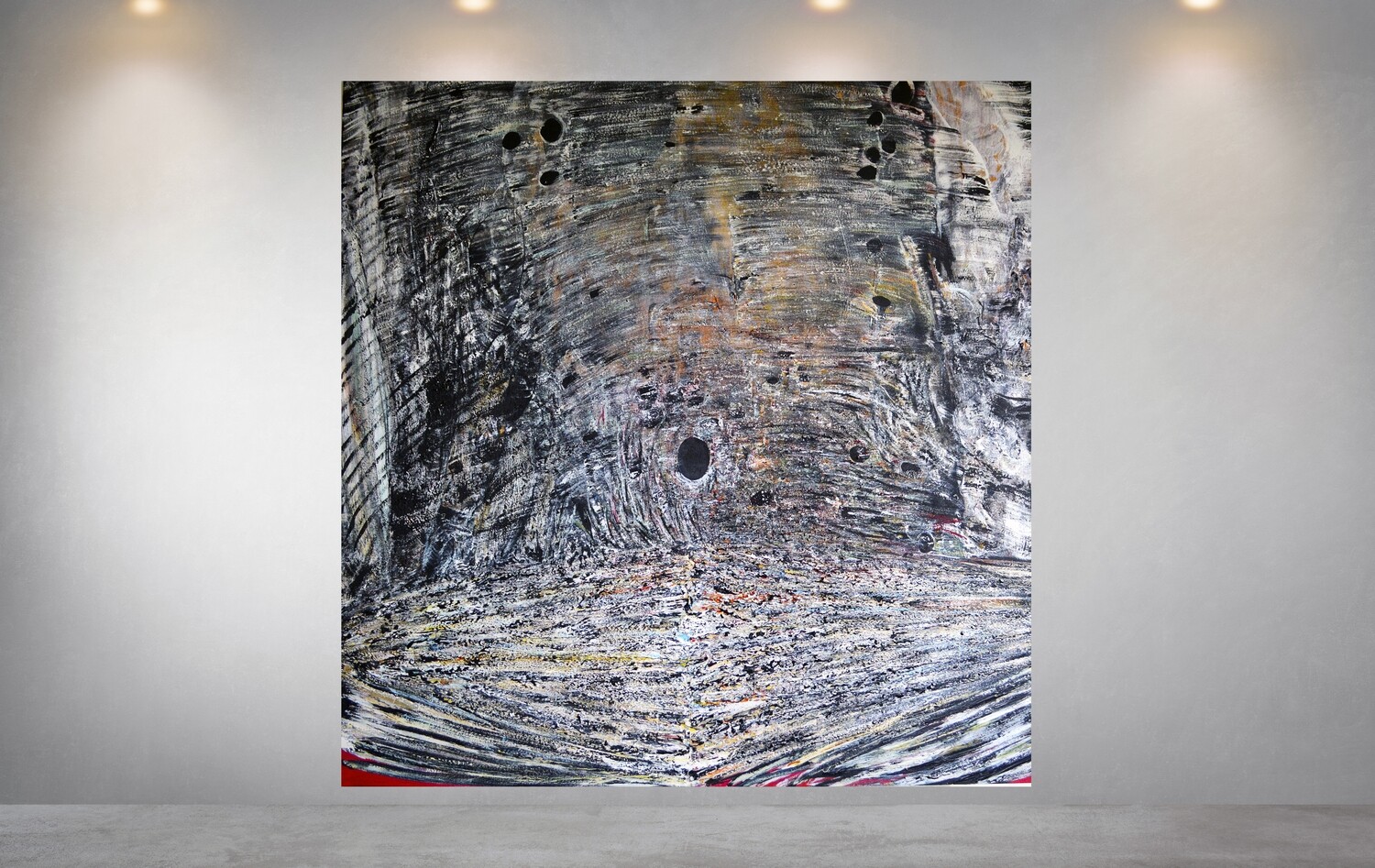 House Feathers Stone Painting