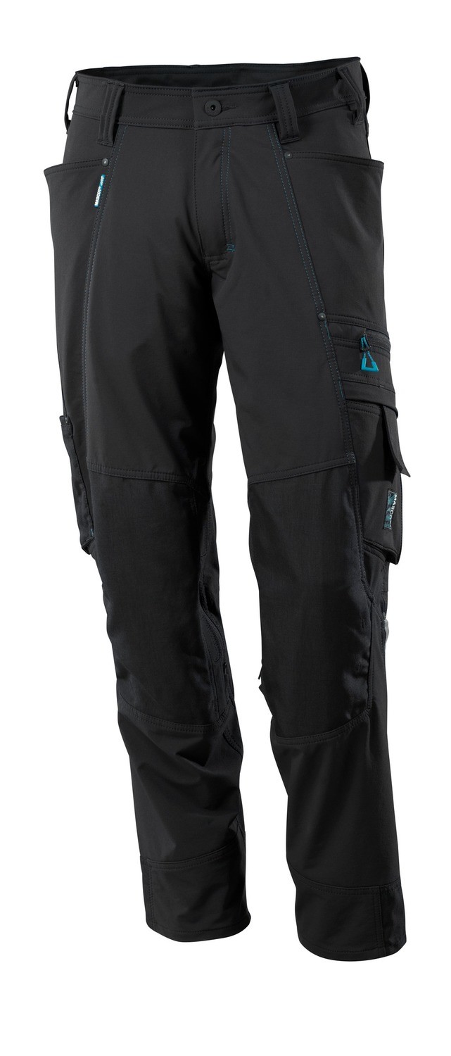Mascot Advanced Stretch 17179-311 Broek met kniezakken, Kleur: Zwart - 09