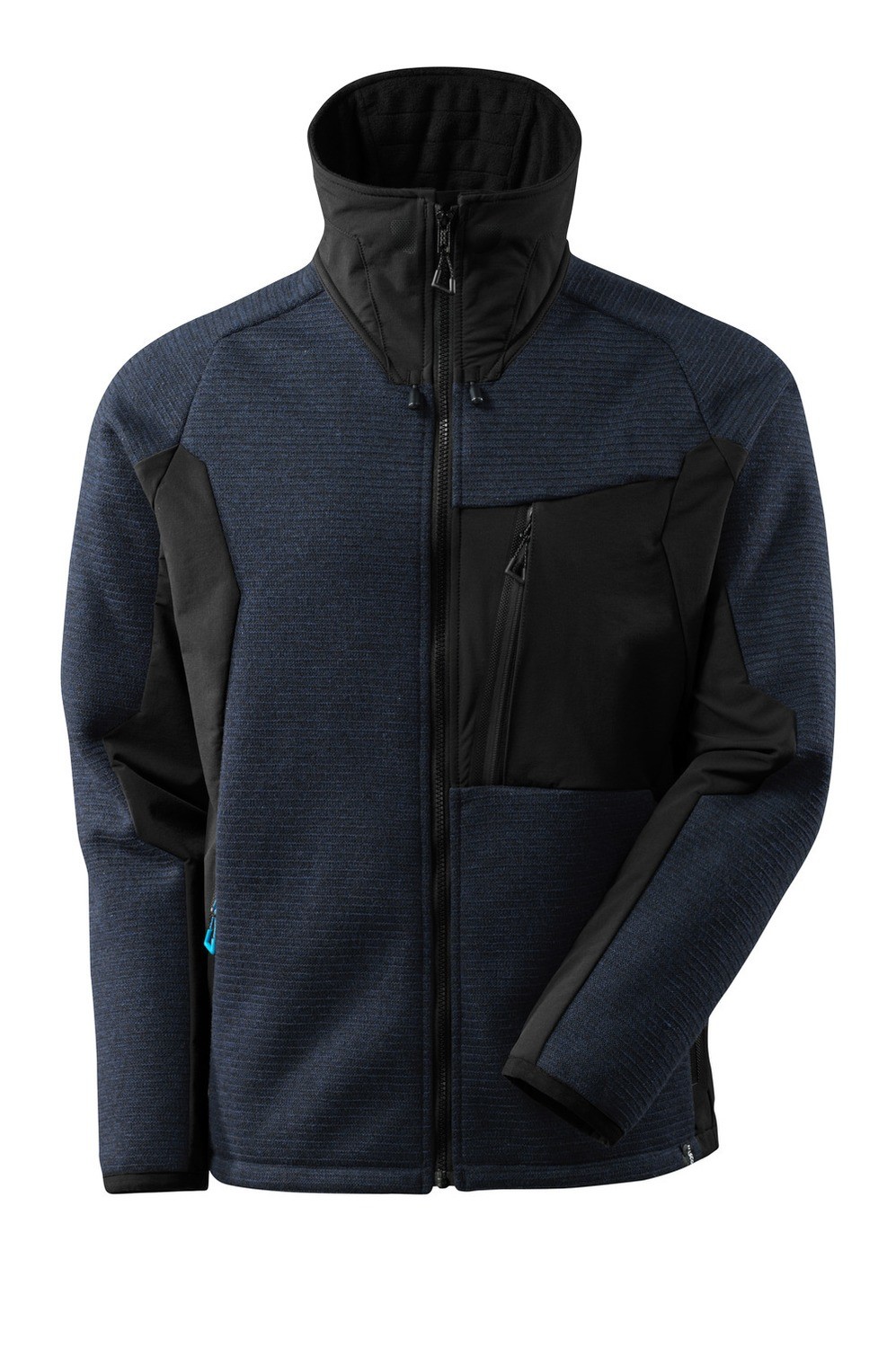 Mascot Advanced 17105-309 Gebreid Jack met Rits, Kleur: Donkermarine - Zwart - 01009