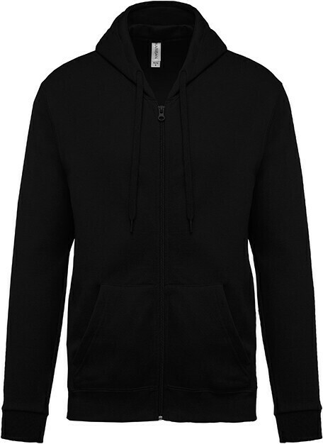 Kariban K479 Sweater met rits en capuchon, Kleur: Black