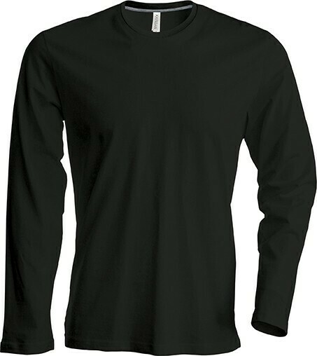 Kariban K359 T-shirt ronde hals lange mouwen, Kleur: Black