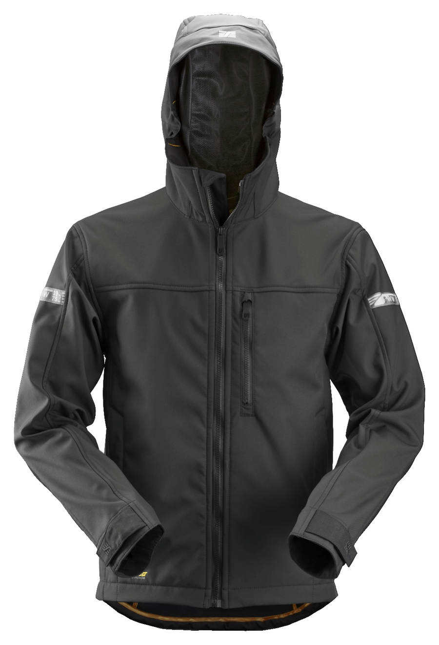 Snickers 1229 AllroundWork Soft Shell Jack met capuchon