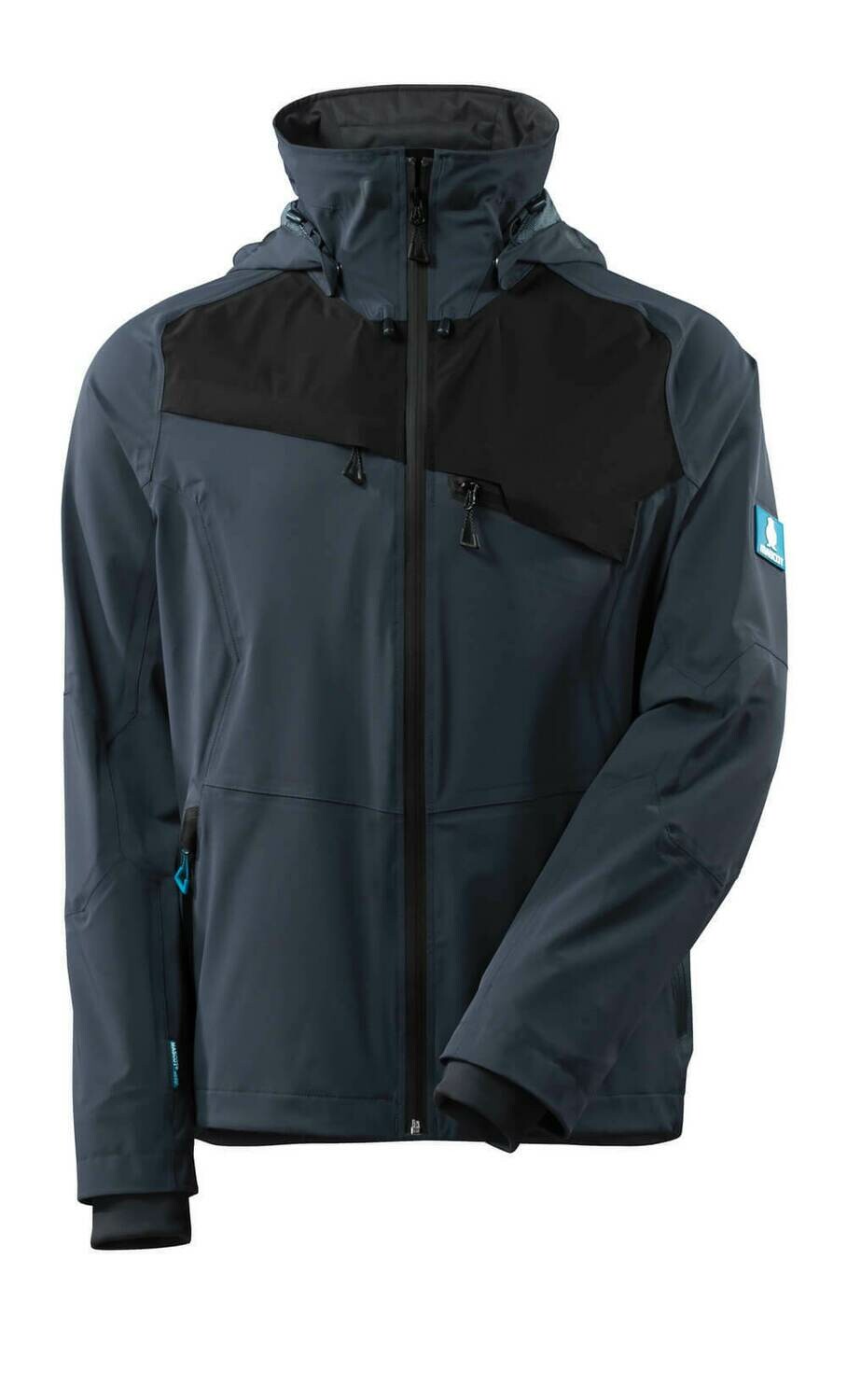 Mascot Advanced M17001-411 Shell Jas - Stretch & waterdicht, Kleur: Donkermarine - Zwart - 01009