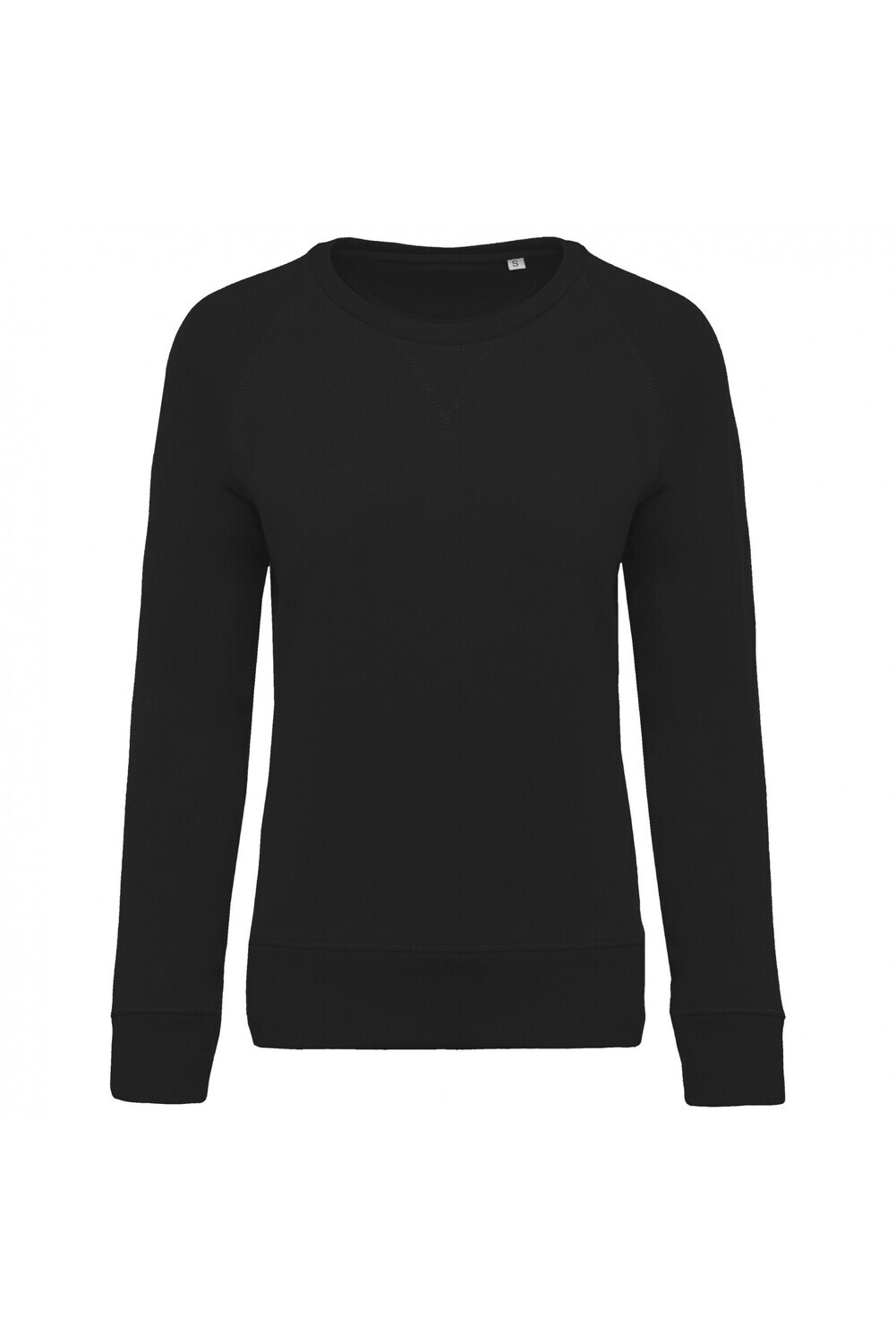 Kariban K481 - Damessweater BIO ronde hals raglanmouwen, Kleur: Black