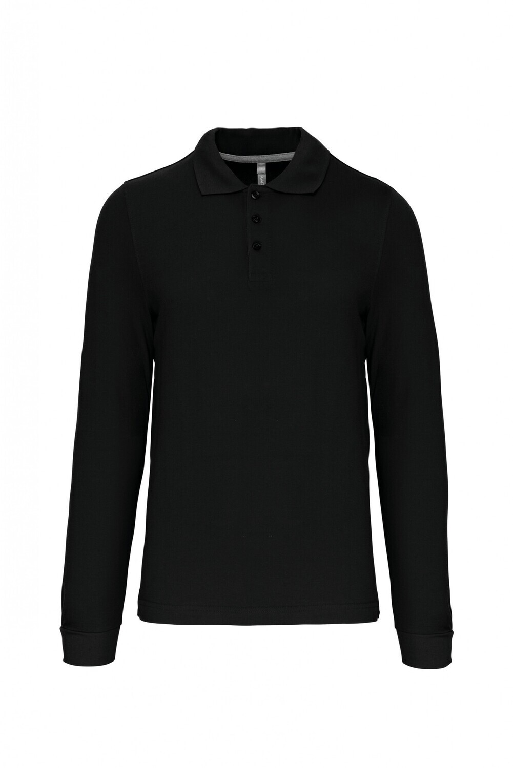 Kariban K243 - Polo lange mouwen, Kleur: Black