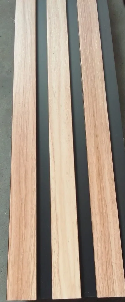 cladding PVC wall slat wood look 