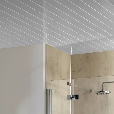 PVC Ceiling 250mm gloss white V-groove Love Home brand