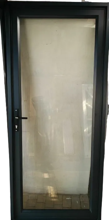 Door aluminium with full  safety glass
